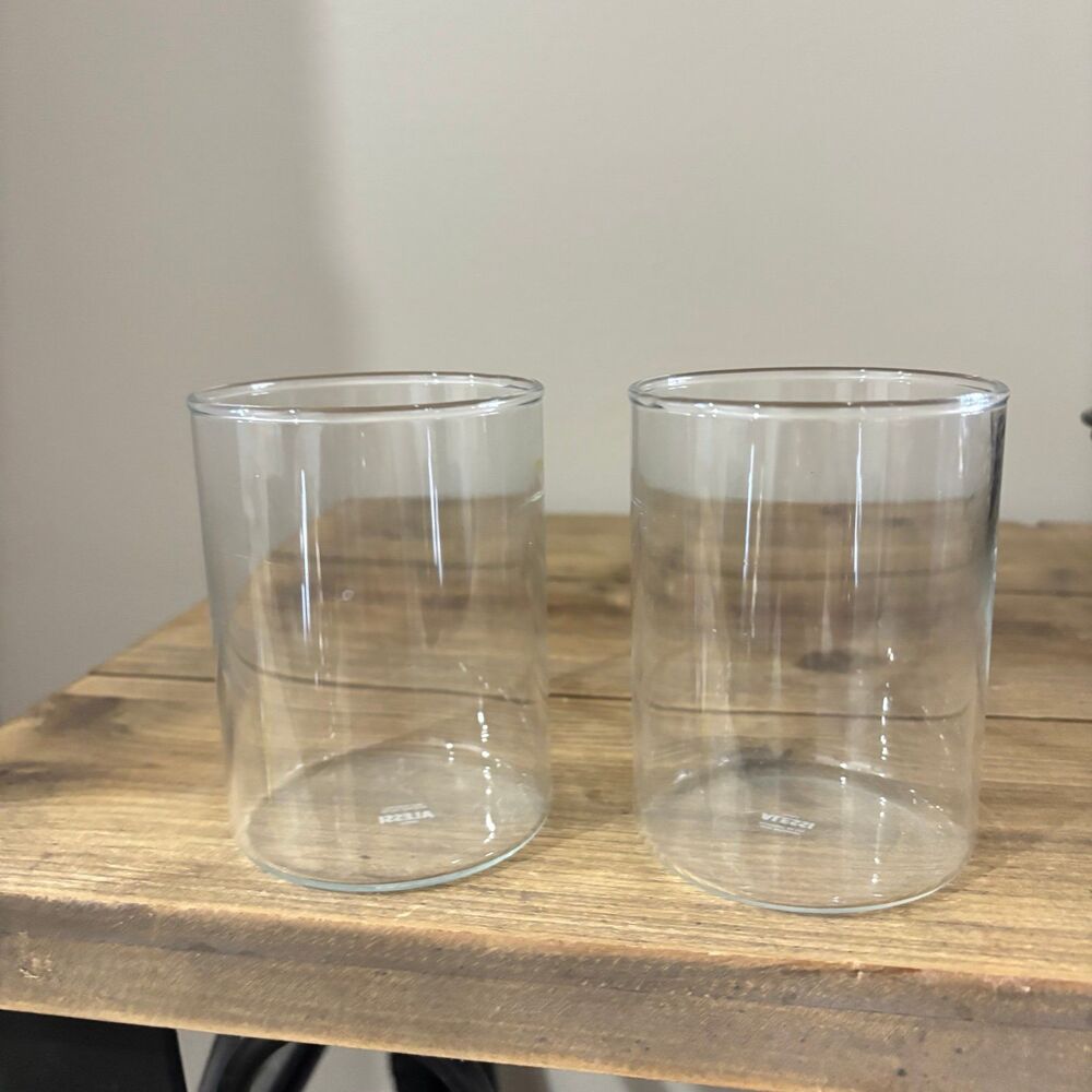 Vintage Alessi Postmodern Girotondo Design Mug Stainless Steel Glass Set of 2 - Picture 4 of 8